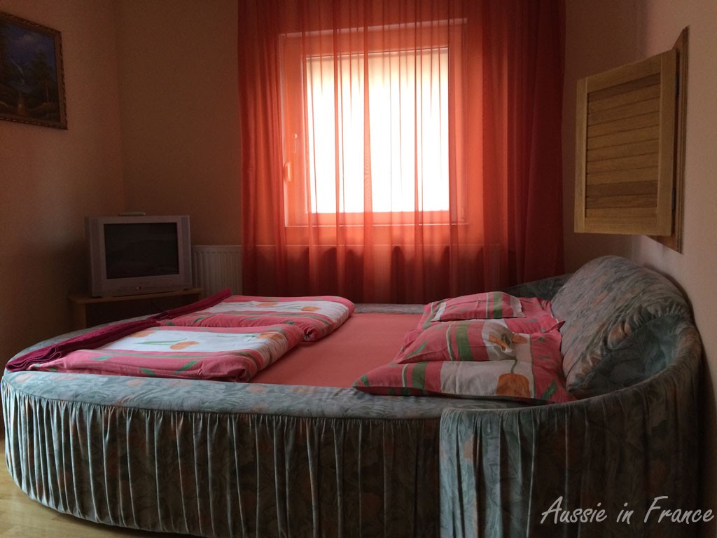 Our apartment with its strange bed