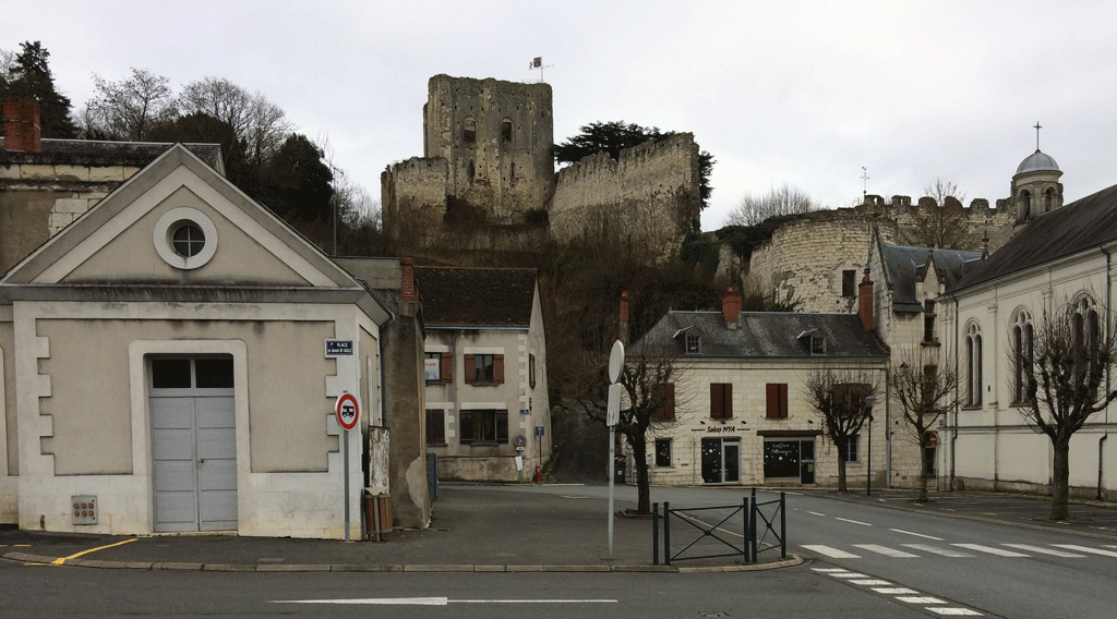 The ruins of Montrichard castle