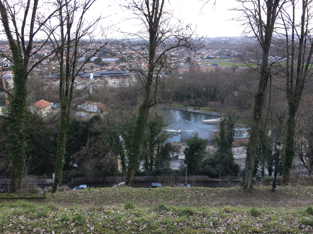 The Charente seen as we walk up the hill to the old town