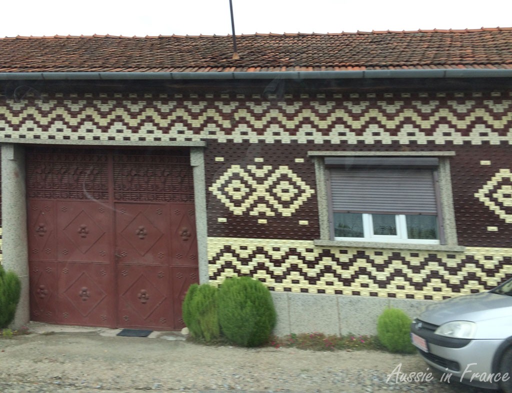 A decorated house in Banat