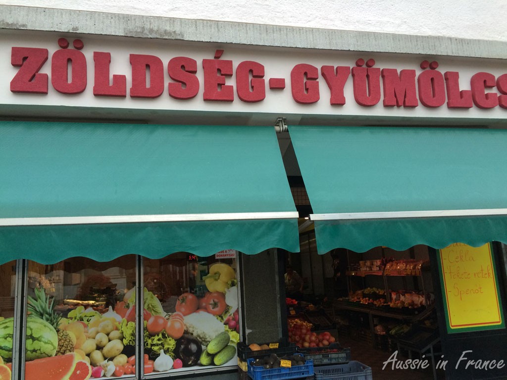 The fruit and vegetable store
