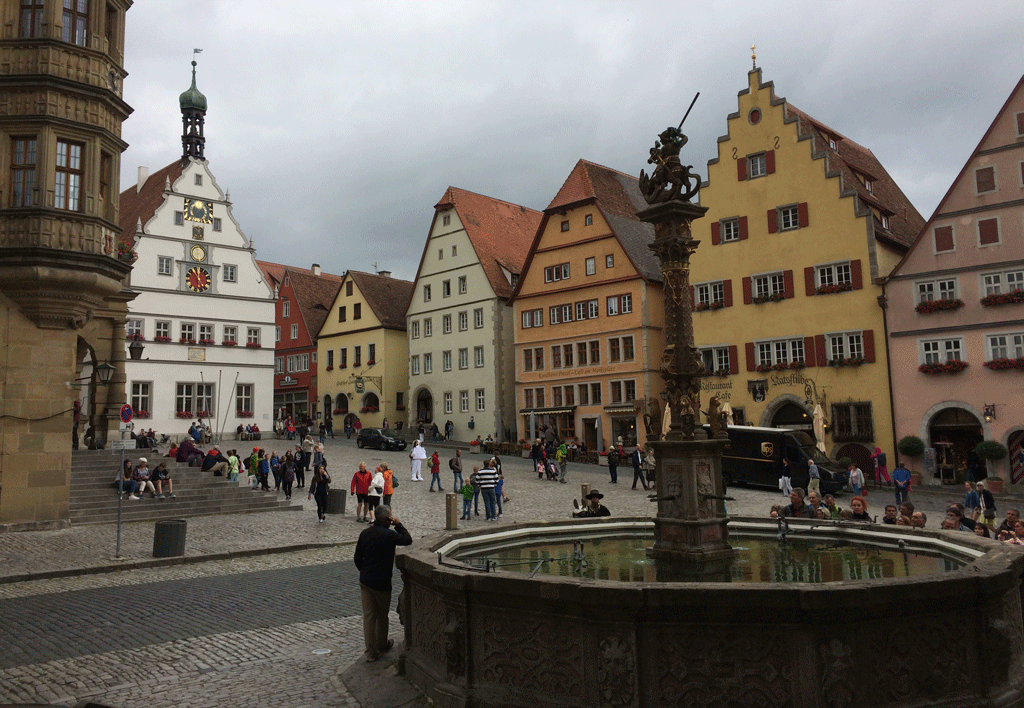 Markt Platz in Rothenburg