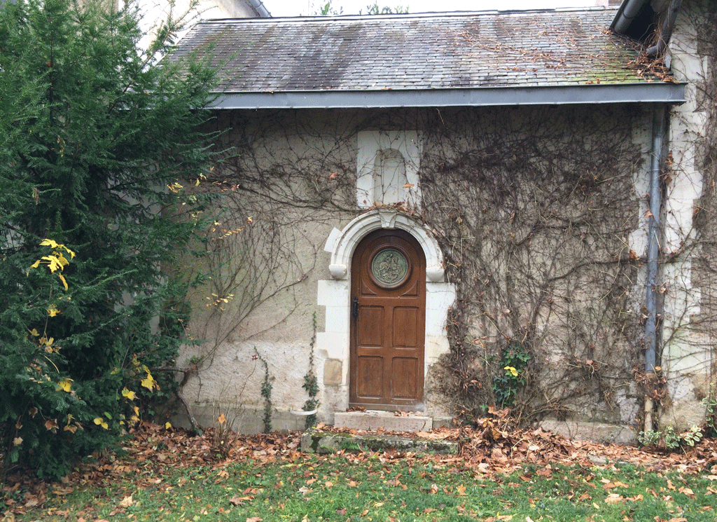 The side of the old abbey.