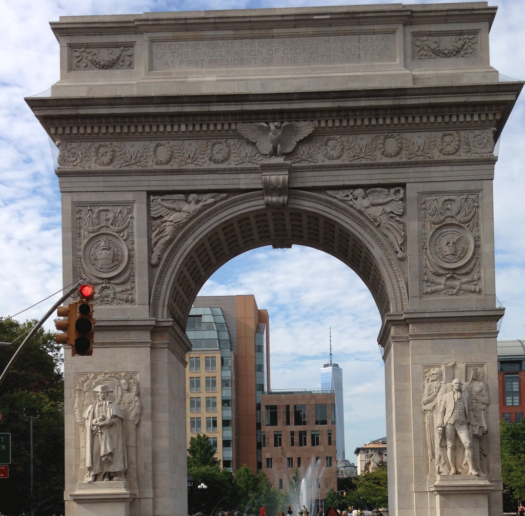 The triumphal arch in Washington Square