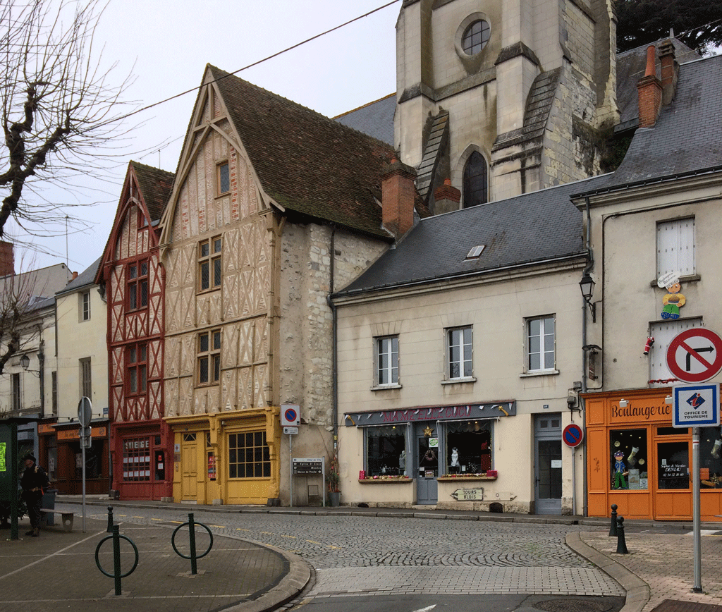 Colourful half-timebered houses