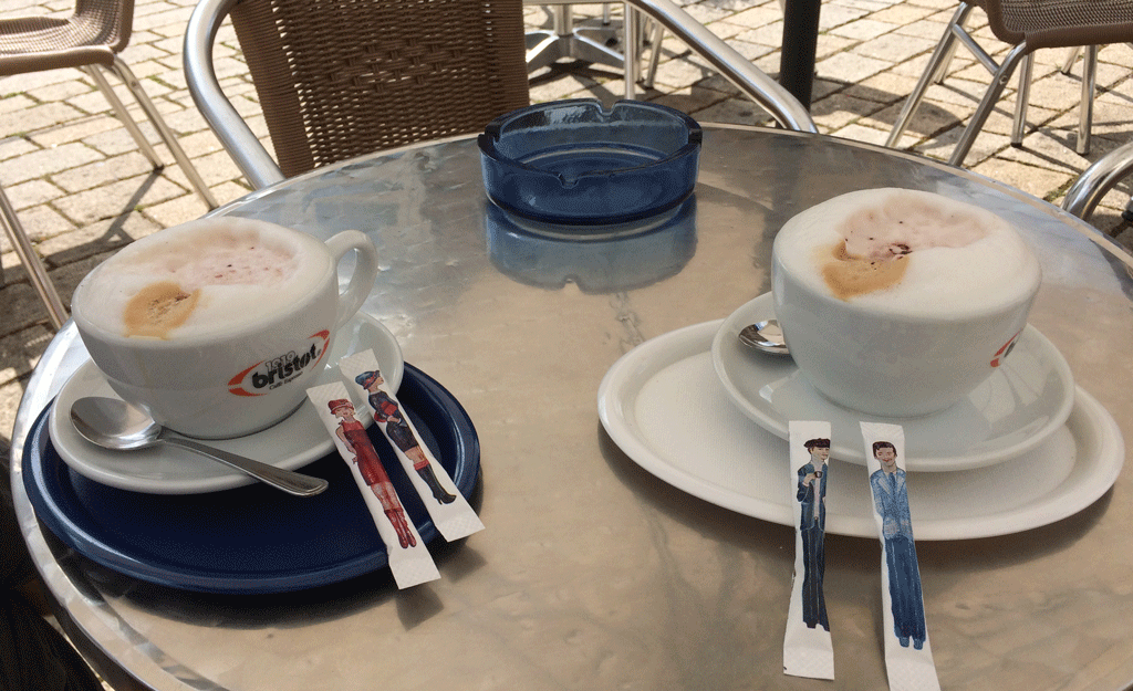 Our "special" cappuccino in