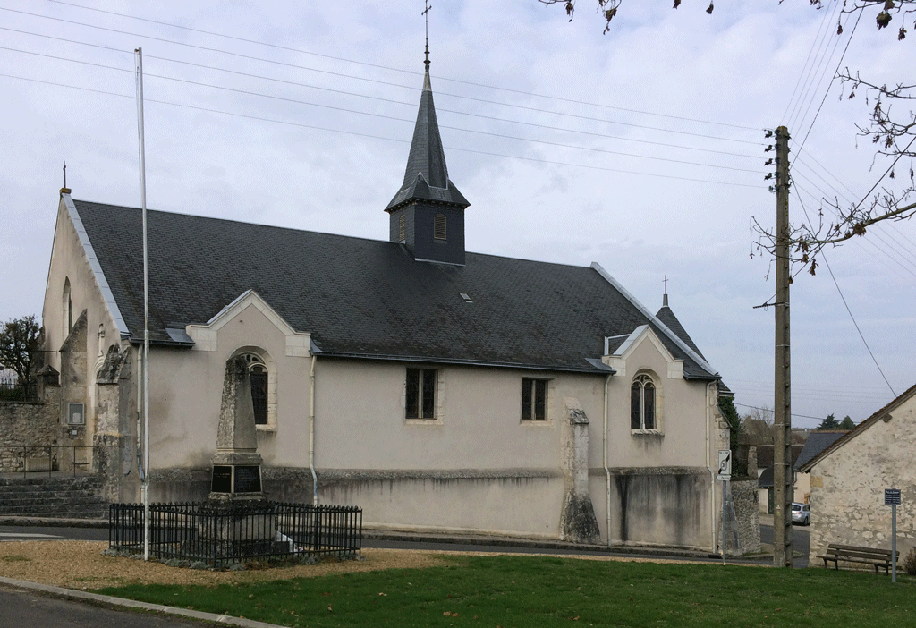 The church in Coulanges