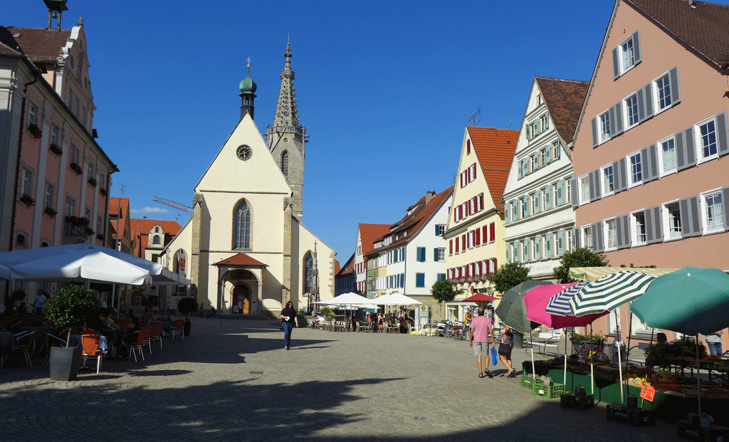 The marktplatz in Rottenburg