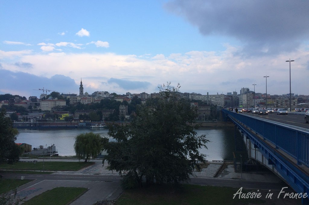 The bridge across to Belgrade centre