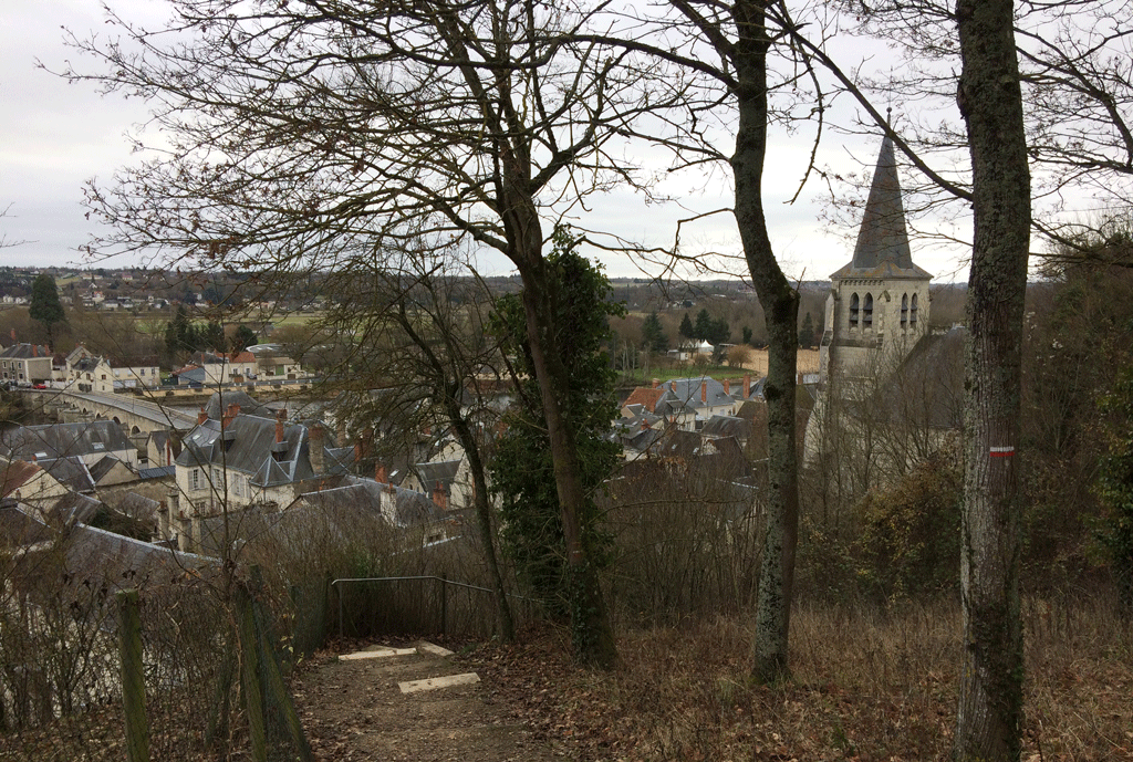 Montrichard from the highest point