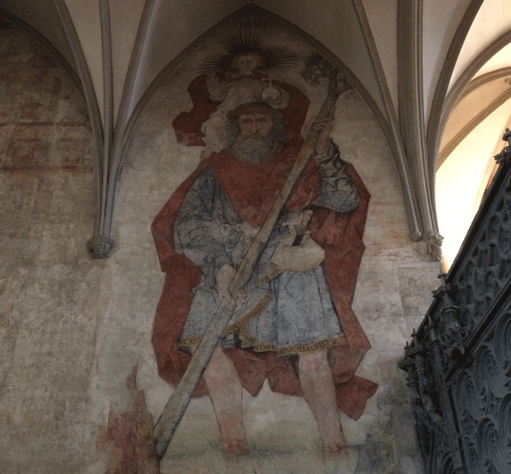 Wall painting in the Cathedral in Augsburg