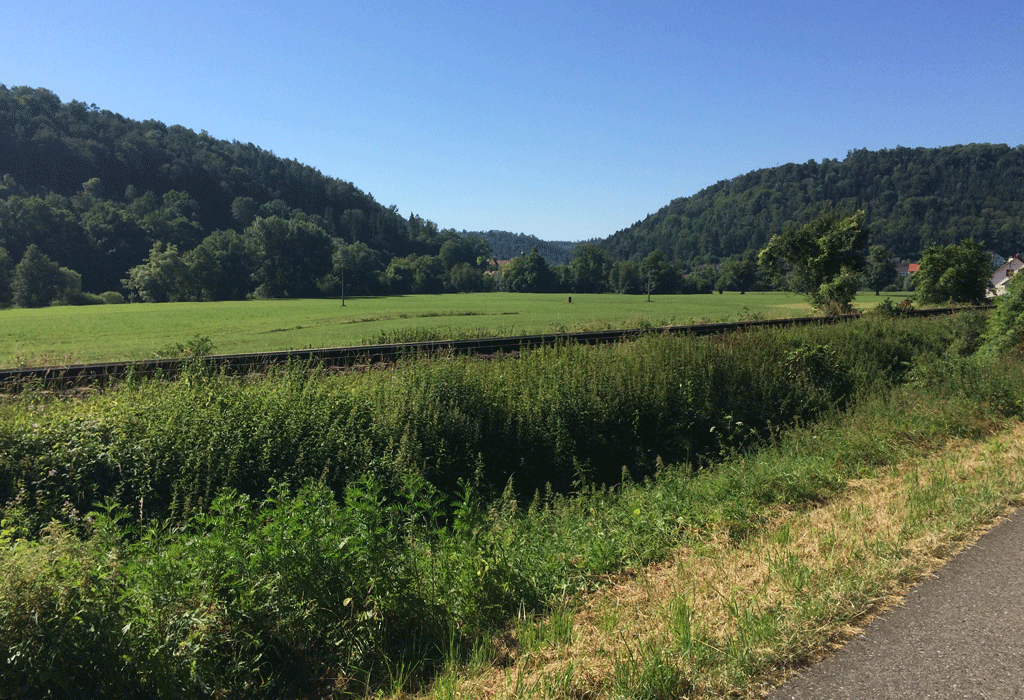 Cycling country outside Rottenburg
