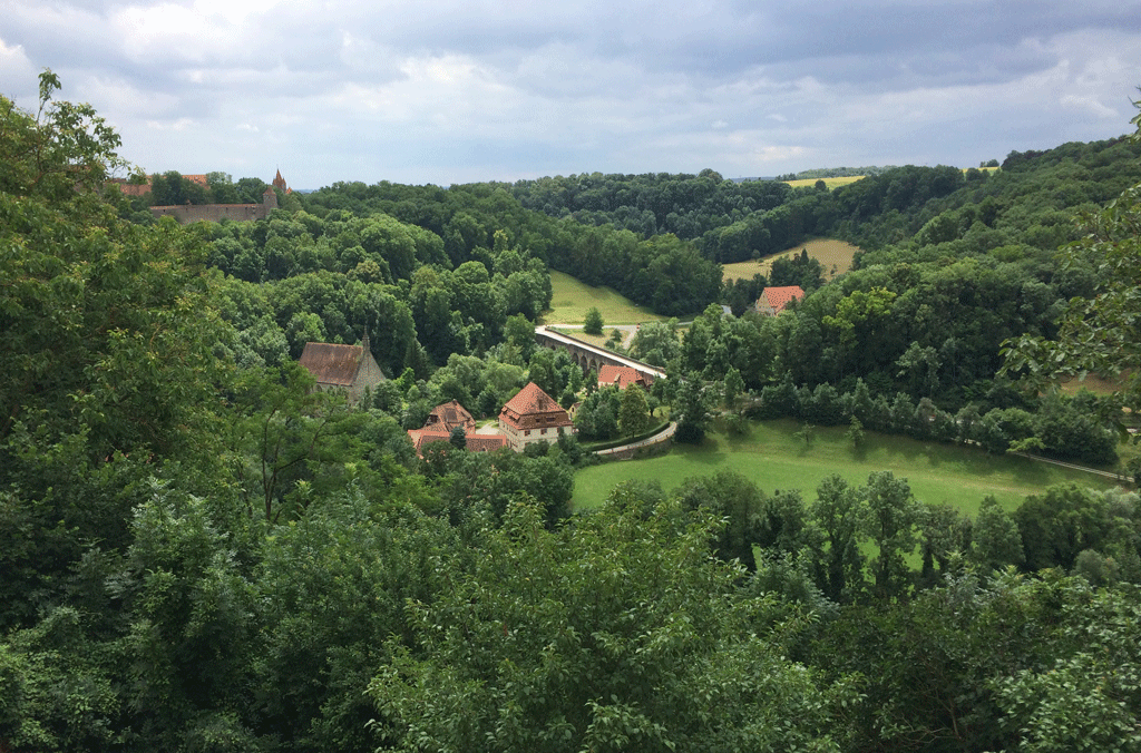 The surrounding countryside from the ramparts