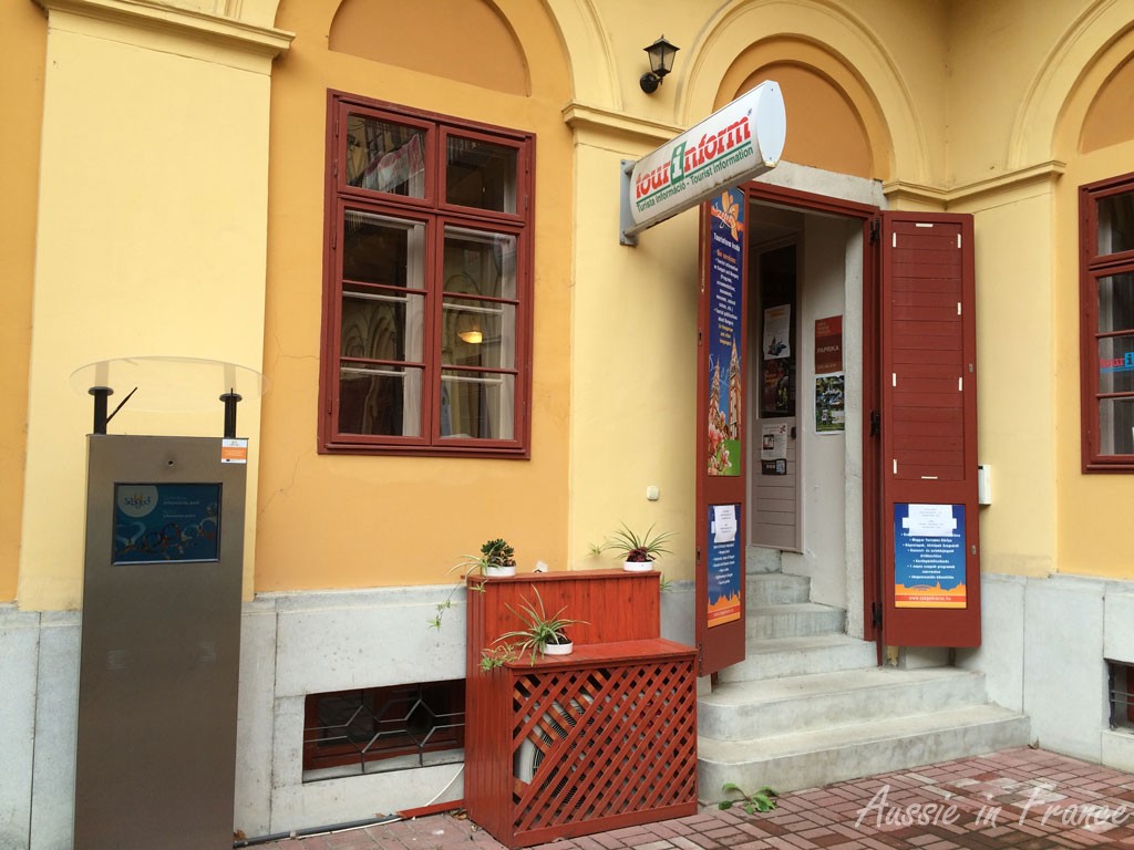 The tourist office is hidden away in a courtyard