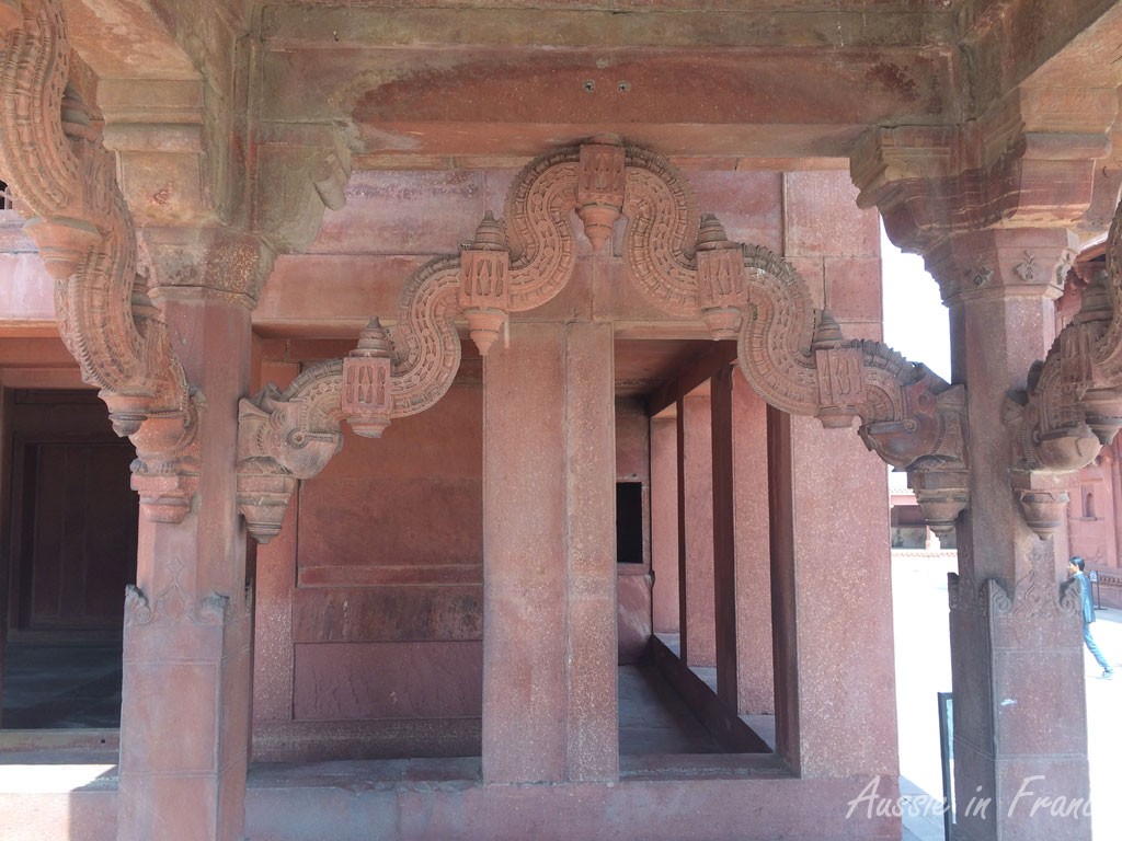 Detail of sculptures in the Koranic school for women