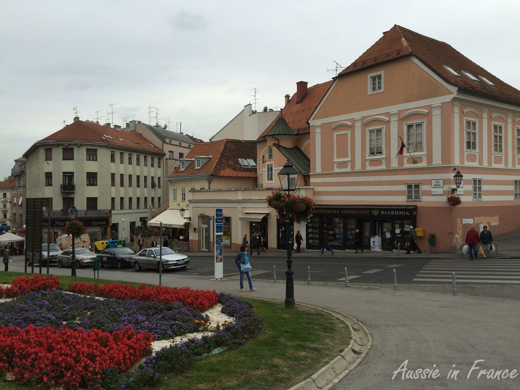 The buildings on the other side of the cathedral square