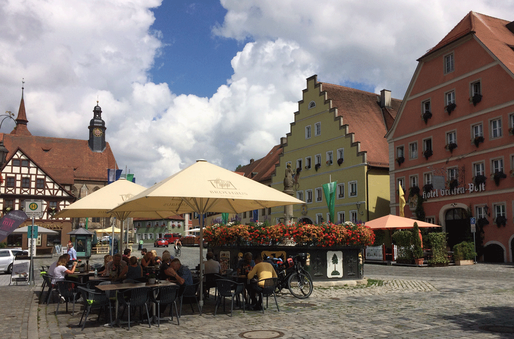 The main square in Feuchtwangen