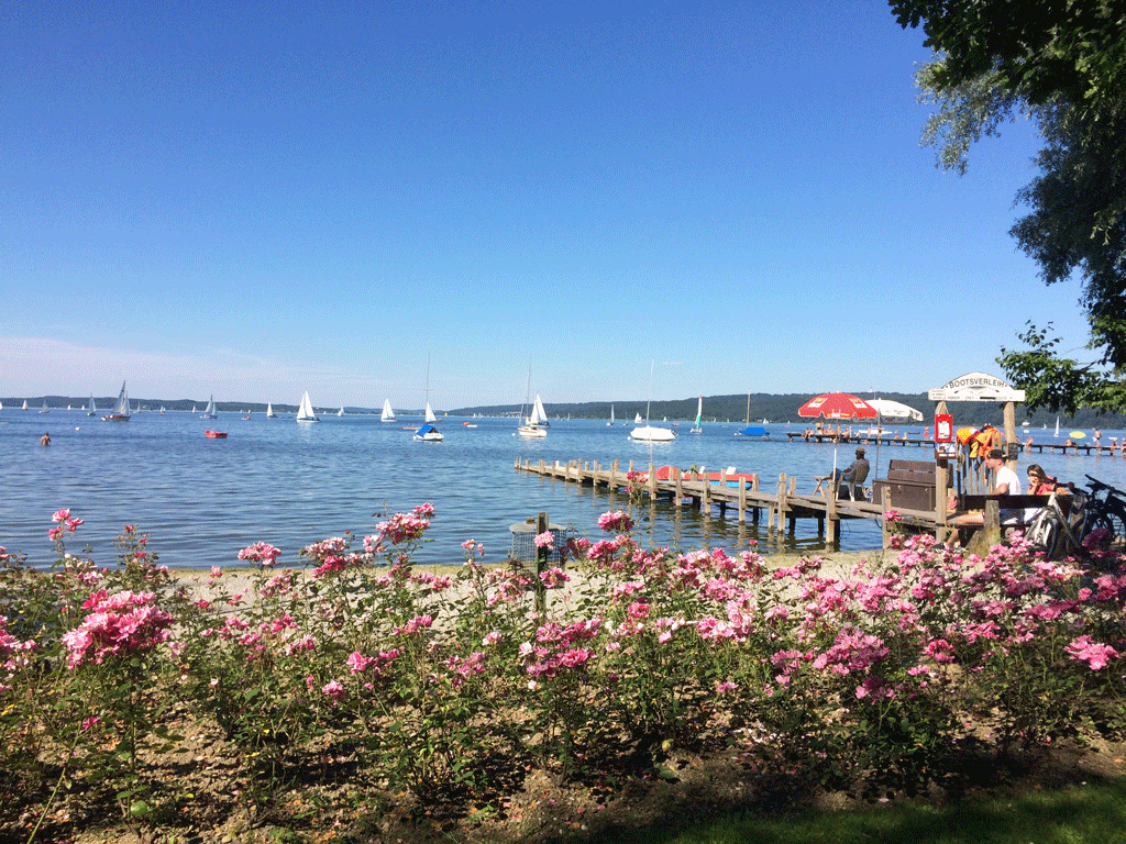 On the edge of the Ammersee in Diessen