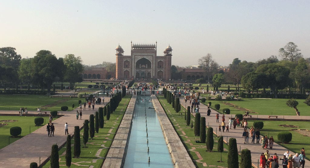 Looking back towards the main entrance