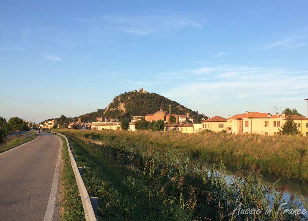 The hill on which Monselice castle is built