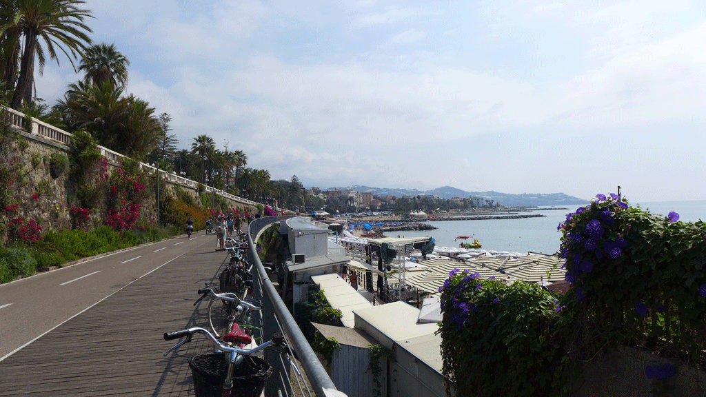 Along the bike path 