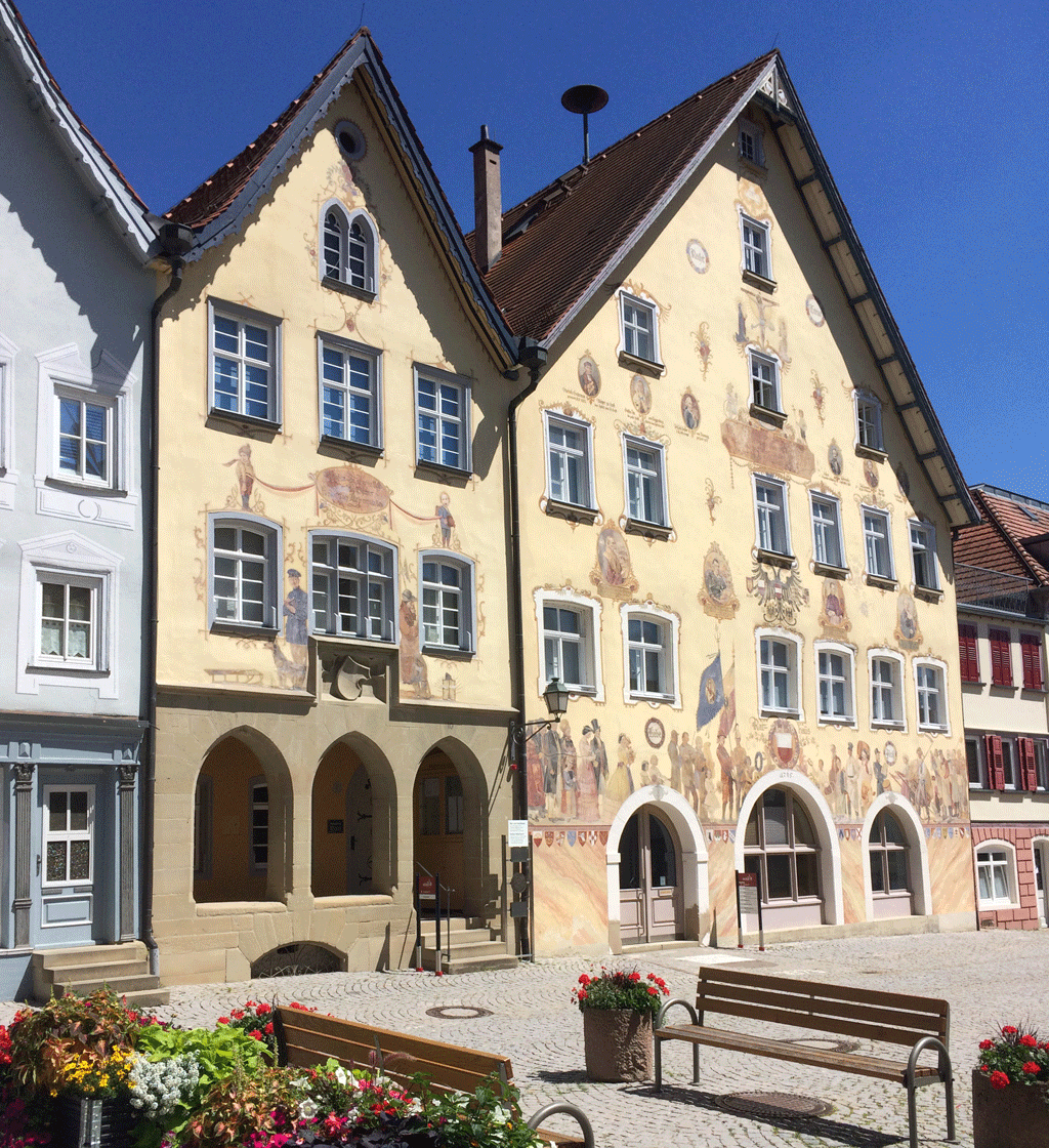 The painted rathaus in Horb am Neckar