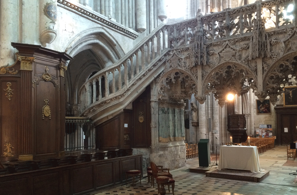 The rood-screen from the back