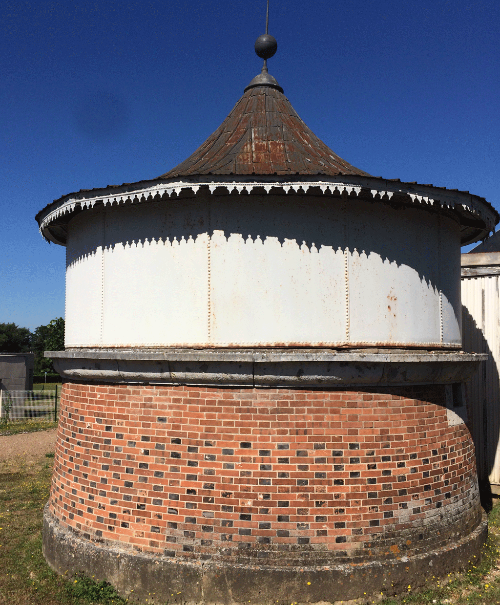 The water tower designed by Mr Fortier