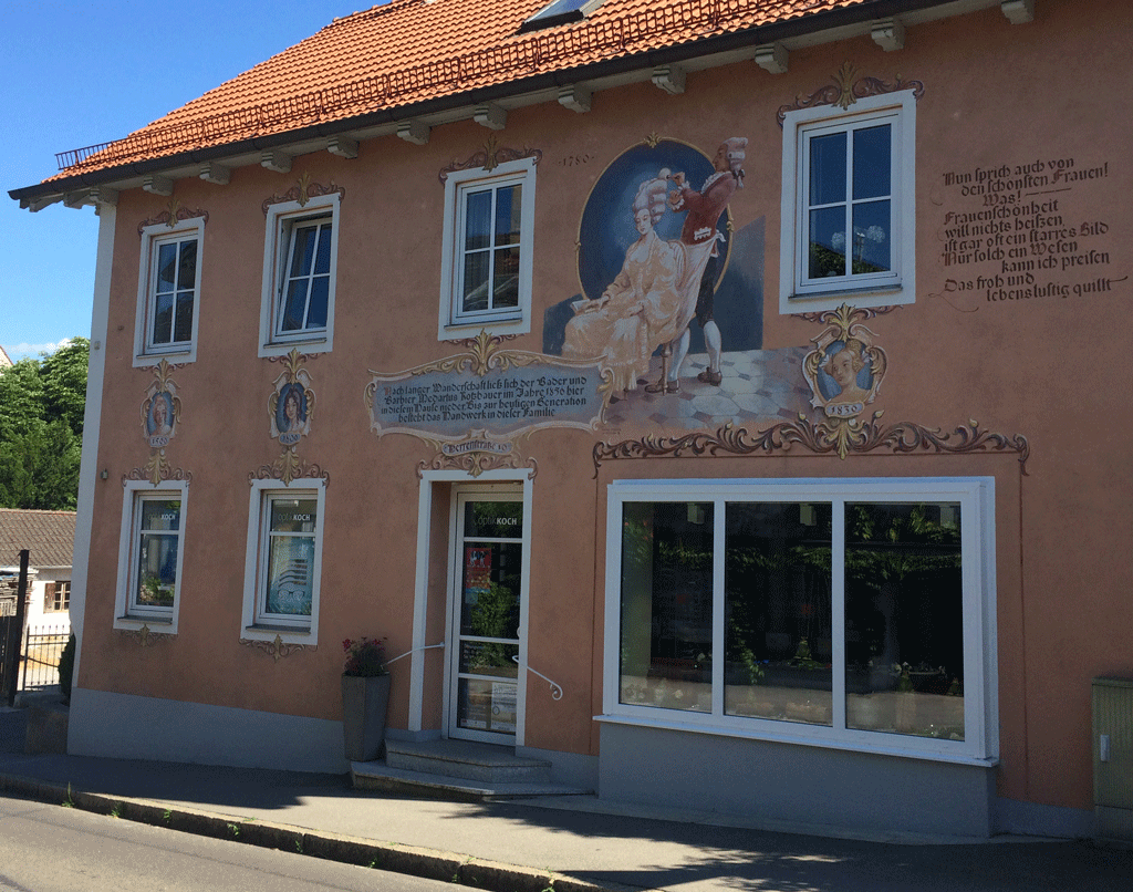 One of the painted houses in Diessen