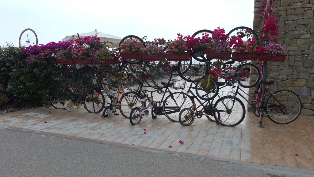 A bikestop along the way