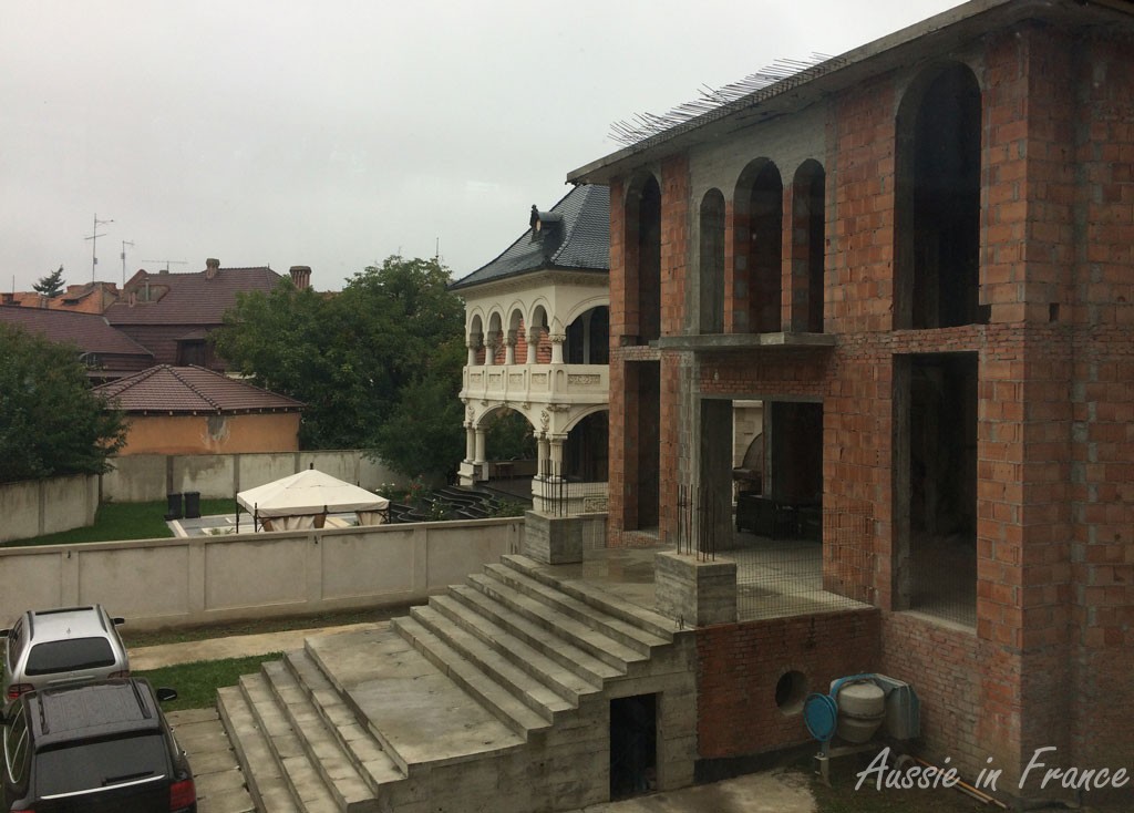 There is work going on next door to our hotel. The house on the right is obviously being renovated to rival the one on the left