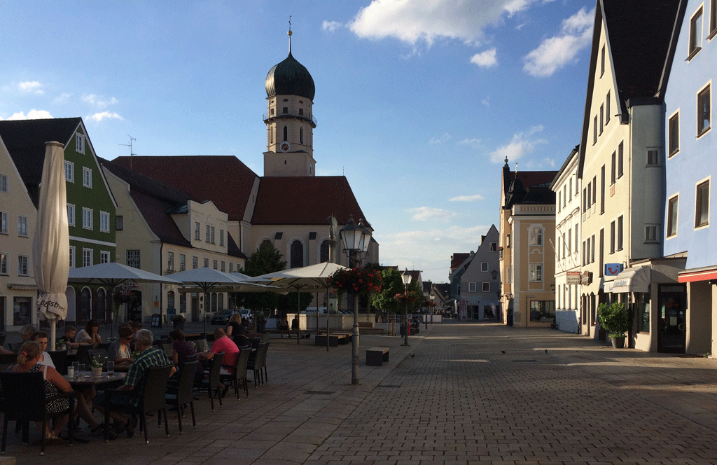 The main platz in Schongau