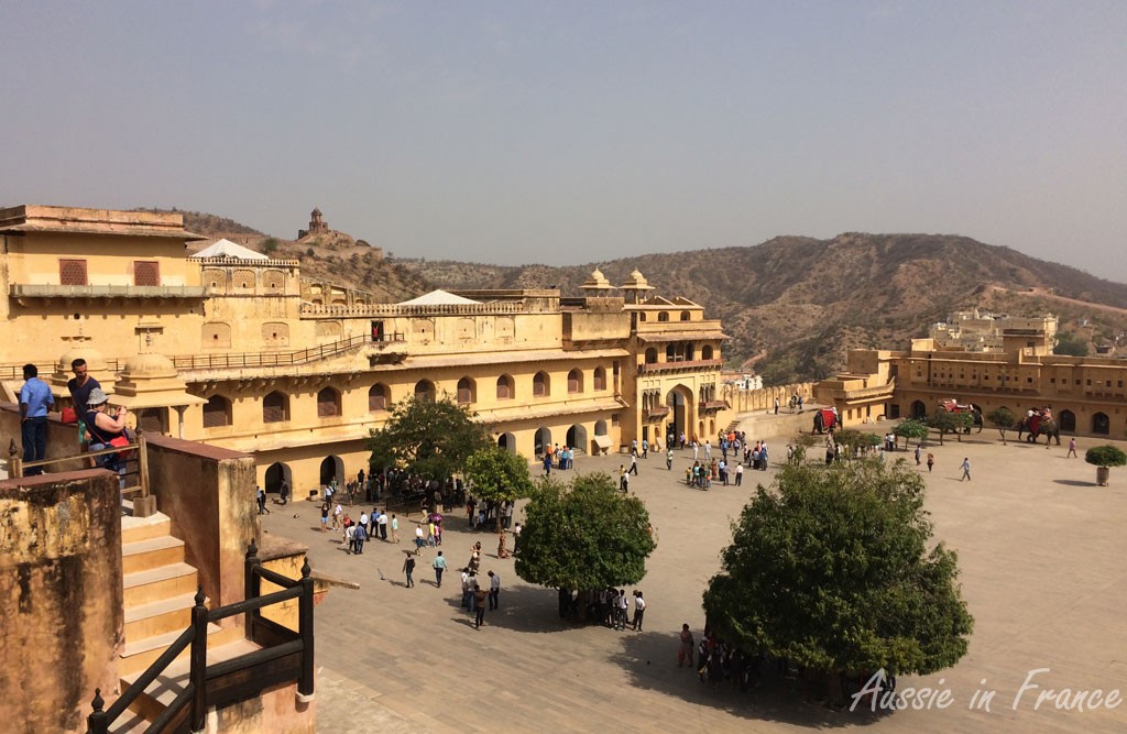 Main courtyard at Amber Fort