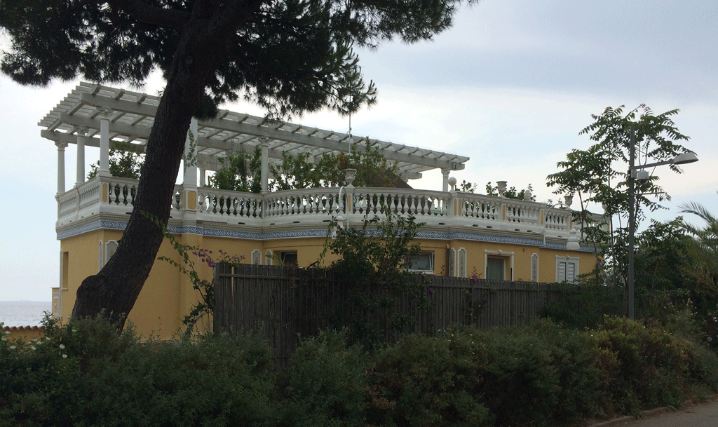 The people who built this house were no doubt delighted when the train stopped running 