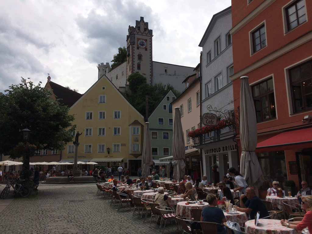 The main street in Fussen
