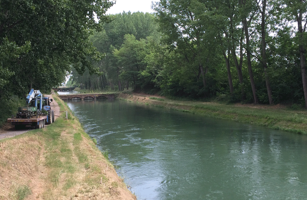 The canal cleaning machine