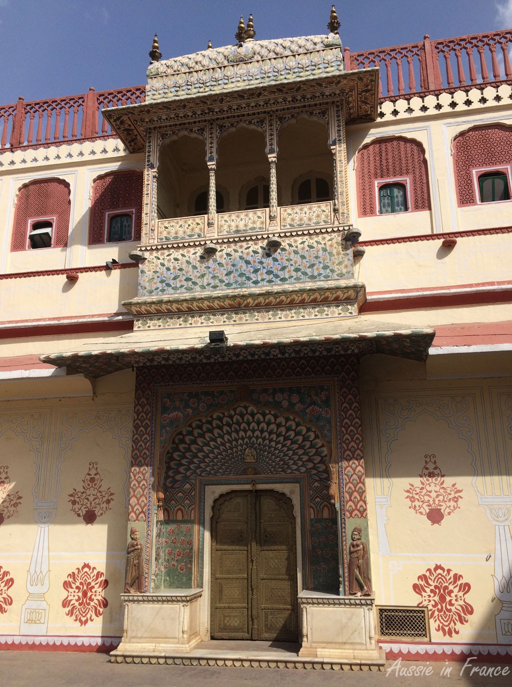 Close-up of one of the four entrances in the City Palace