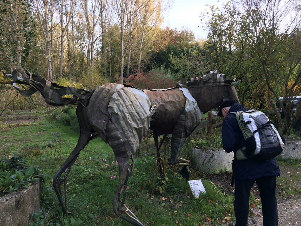 The horse sculpture