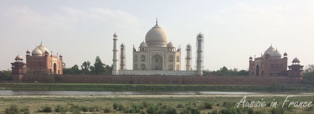 The Taj Mahal from the other side of the river