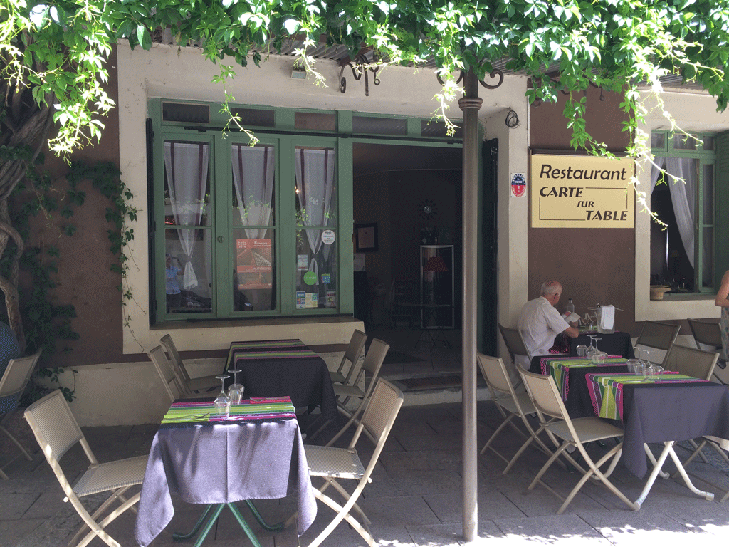 Lunch at Carte sur Table in Cavaillon