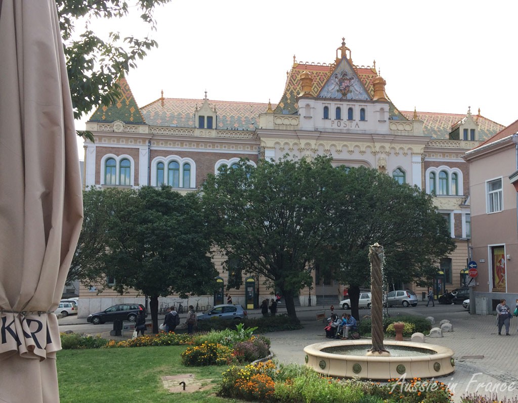 The only Art Nouveau building we saw in Pecs