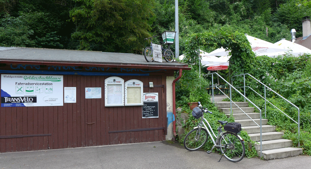 The bike café on the way to Bebenhausen