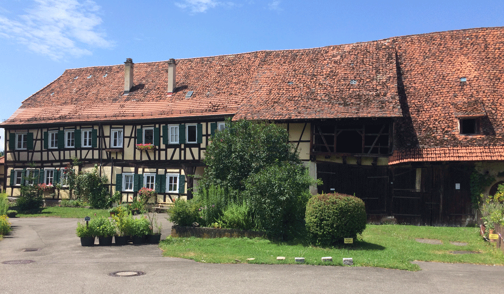 One of the houses in the village of Bebenhausen