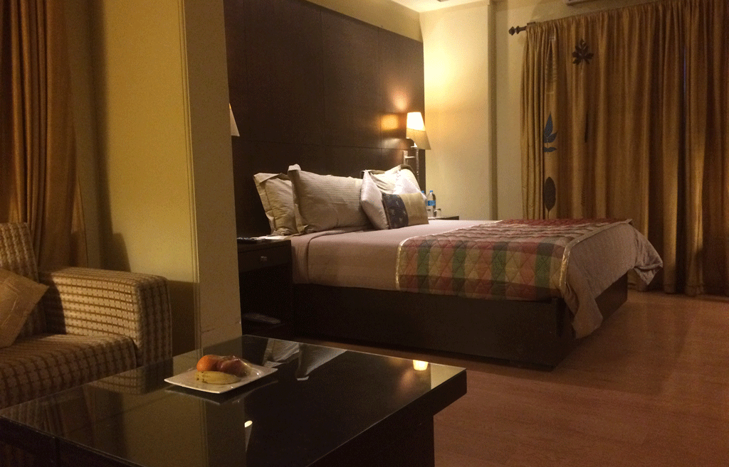 Our suite at the Greater Kalesh boutique hotel in New Delhi