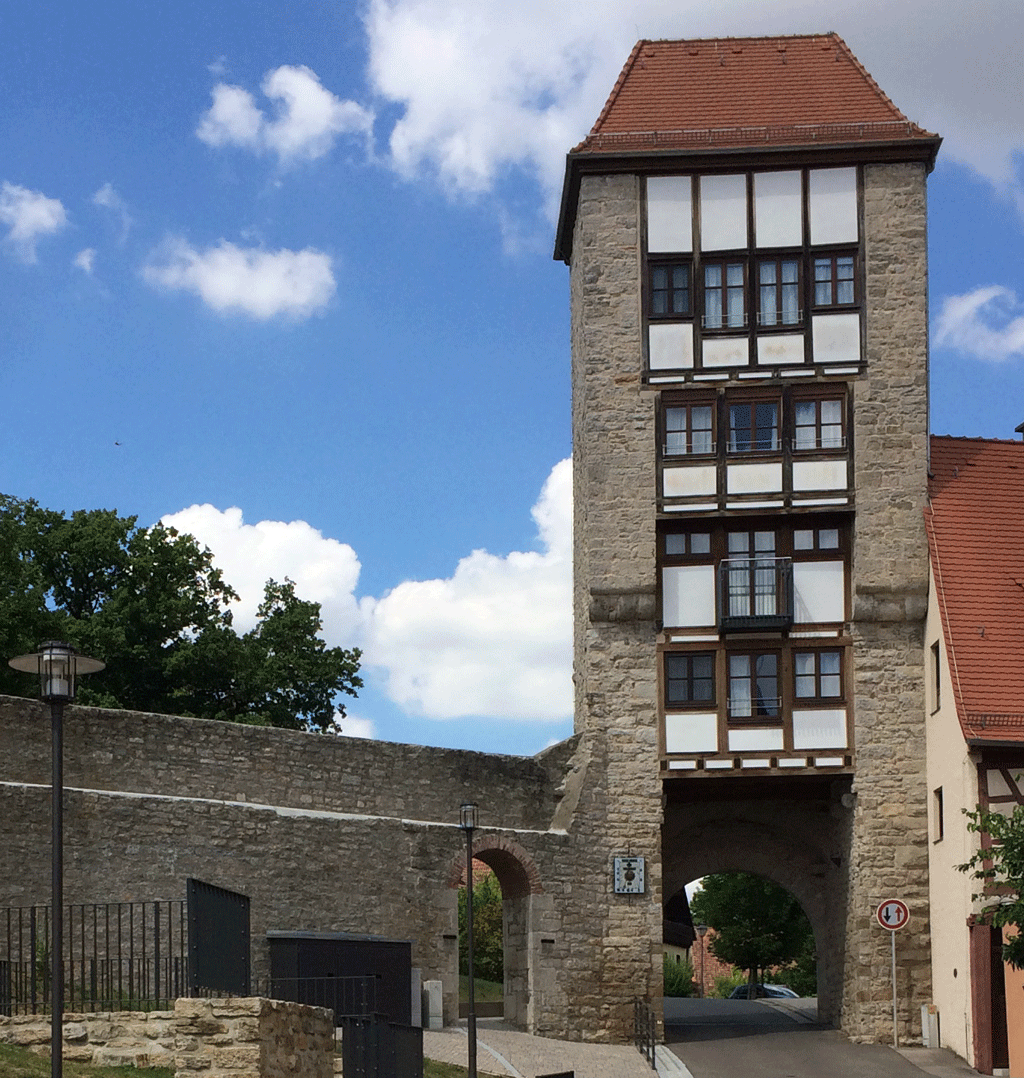The apartment tower in