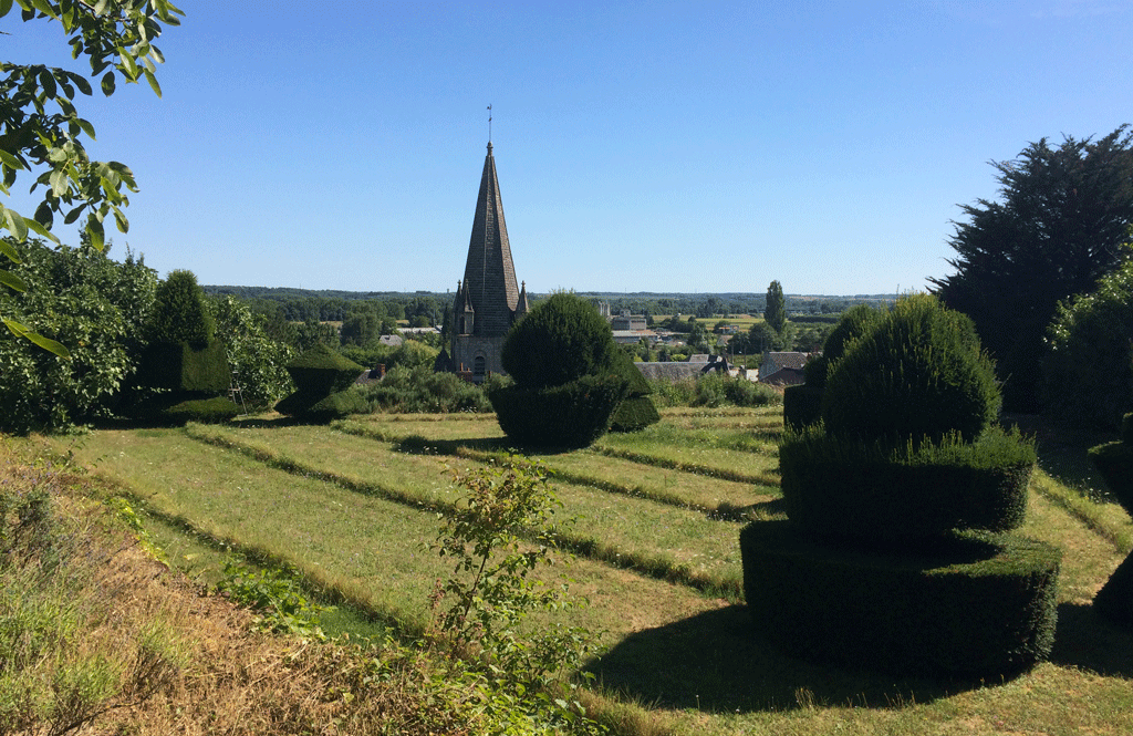 The area known as the Juiverie at Cinq-Mars castle, overlooking the church