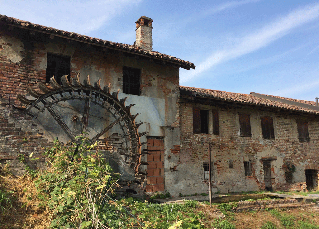 The old water mill in Soncino