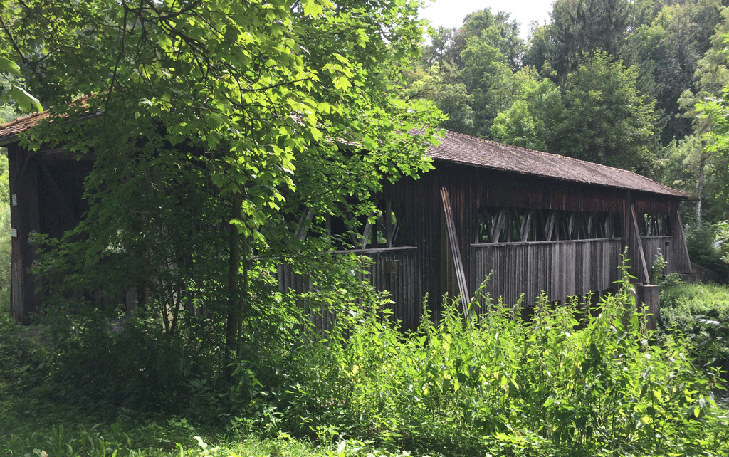 The second covered bridge of the day, taken from the side