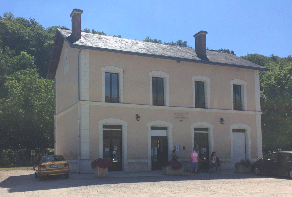 The Loir Valley Tourist Train statoin at Thoré la Rochette