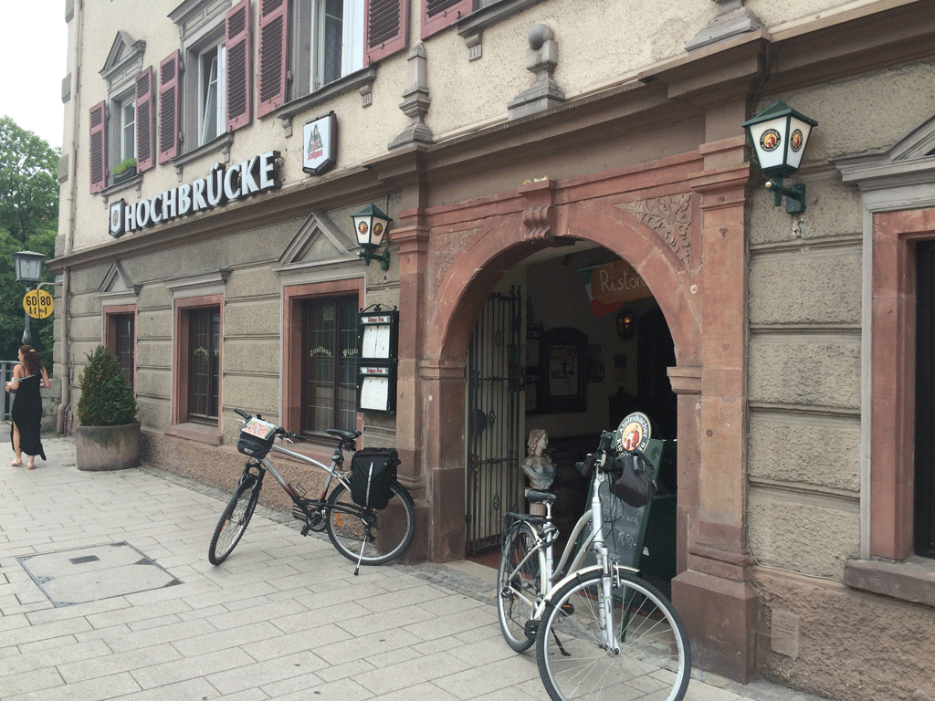 Outside the restaurant - Hochebrucke